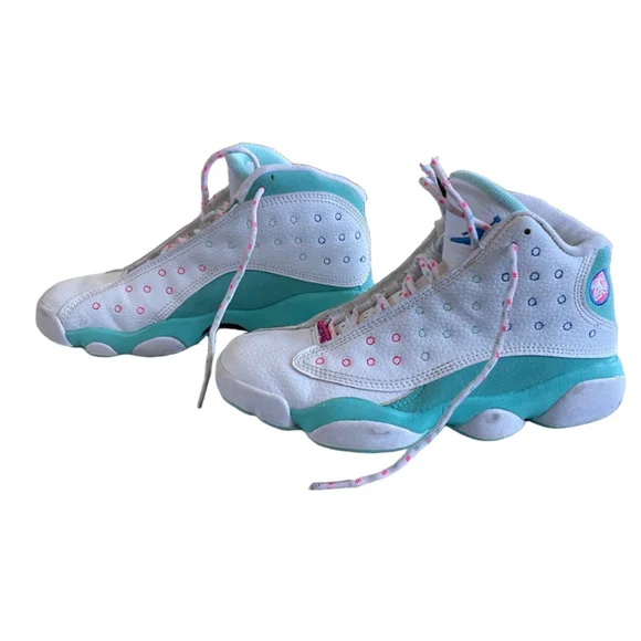 Air Jordan 13 Retro Aurora Green Teal DS GS 43 Size 5.5Y - Picture 3 of 7